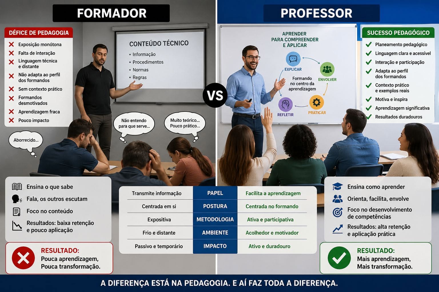 Formador é uma "coisa' e um Professor, é algo completamente diferente!
