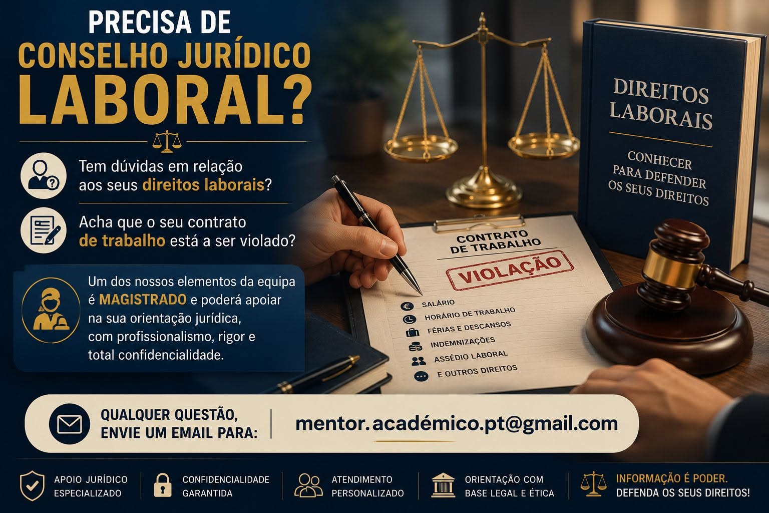 Precisa de Conselho Jurídico Laboral?