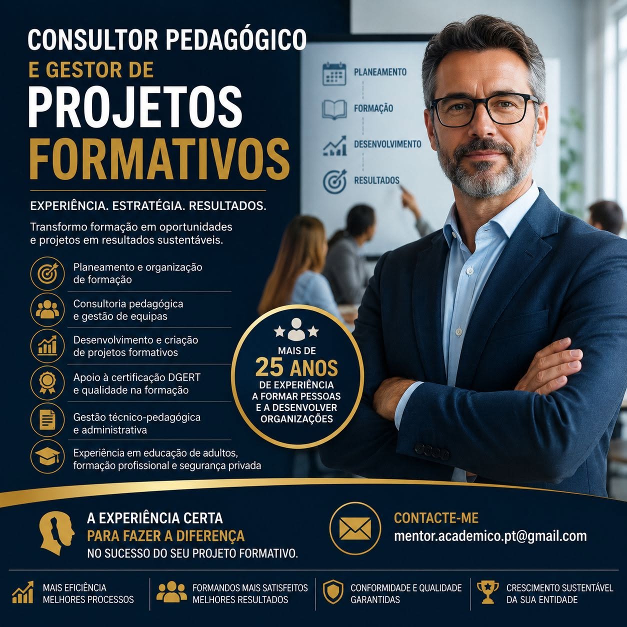 Consultor Pedagógico e Gestor de Projetos Formativos